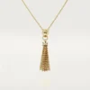 Panthere De Cartier Halskette – Gelbgold, schwarzer Lack, Tsavorit-Granate, Onyx, Diamanten – Cartier