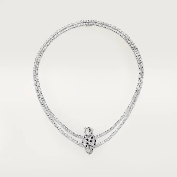 Panthere de Cartier Halskette, vielseitig tragbar, mit Pavé-Fassung