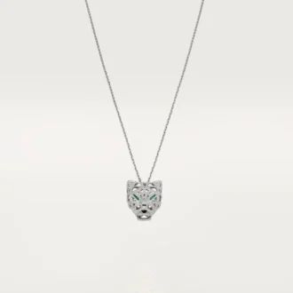 Panthere De Cartier Halskette – Weißgold, Smaragde, Diamanten, Onyx – Cartier