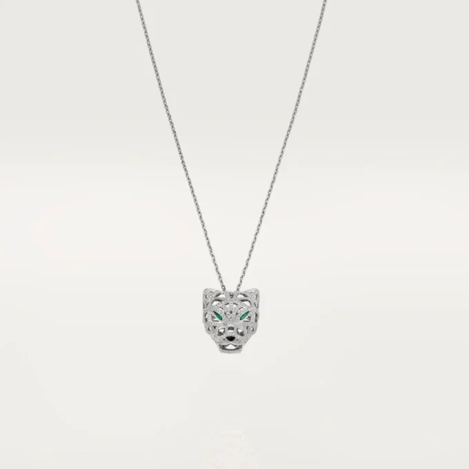 Panthere De Cartier Halskette – Weißgold, Smaragde, Diamanten, Onyx – Cartier
