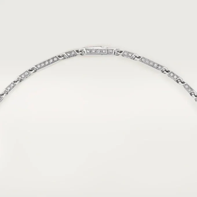 Panthere De Cartier Lange Halskette, Rubin, vielseitig tragbar, großes Modell, pavé-gefasst