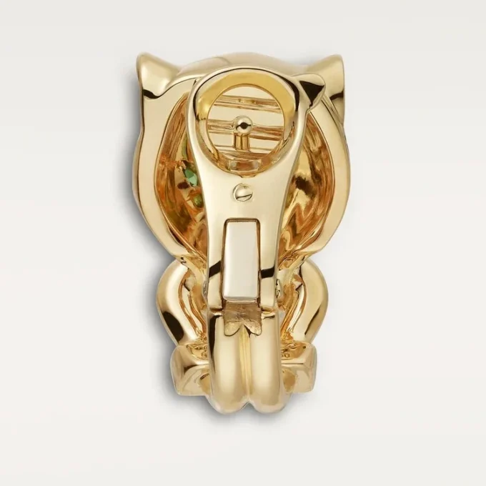 Panthere de Cartier Ohrringe – Gelbgold, Lack, Diamanten, Tsavorit-Granate, Onyx – Cartier