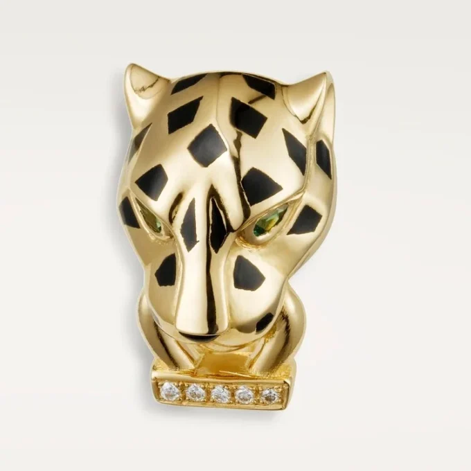 Panthere de Cartier Ohrringe – Gelbgold, Lack, Diamanten, Tsavorit-Granate, Onyx – Cartier