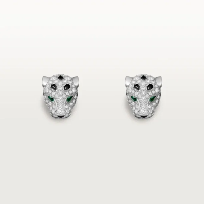 Panthere De Cartier Ohrringe, pavé-gefasst