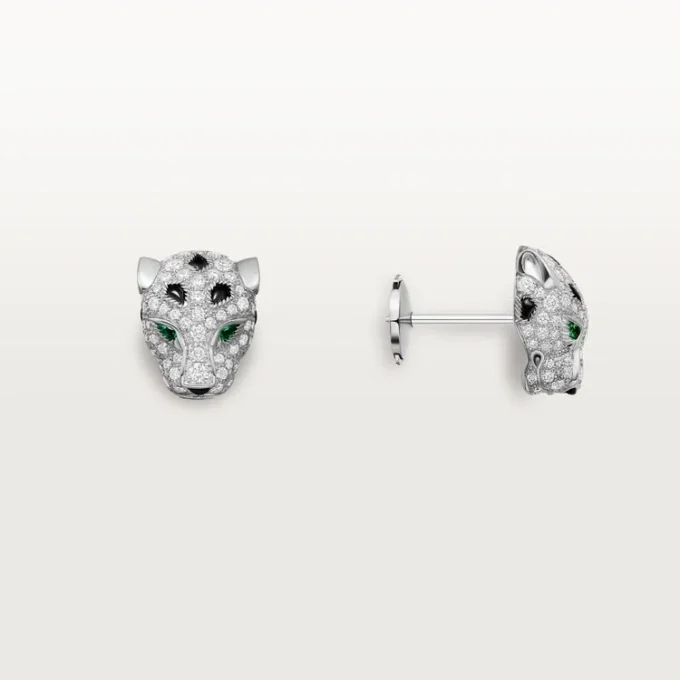 Panthere De Cartier Ohrringe, pavé-gefasst
