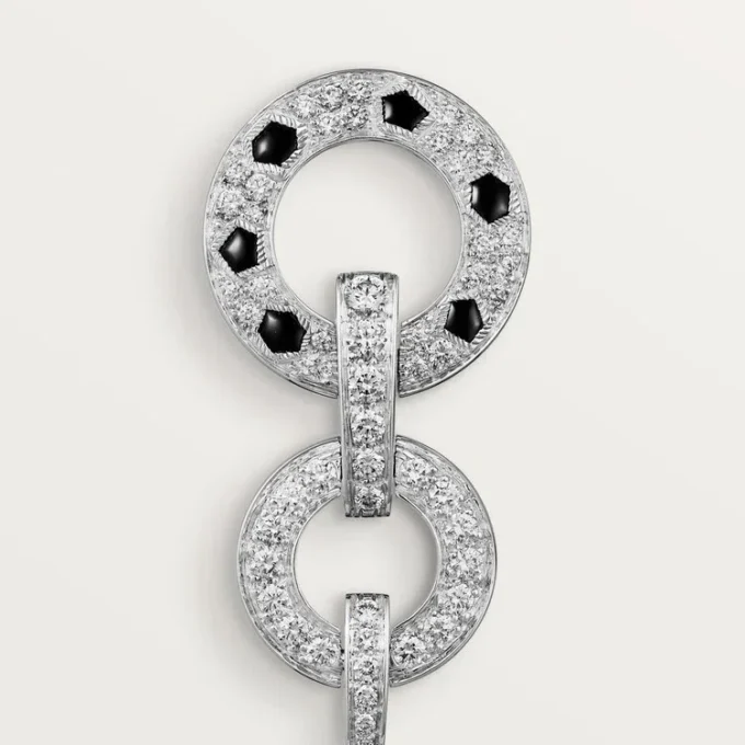 Panthere De Cartier Ohrringe, pavé-gefasst