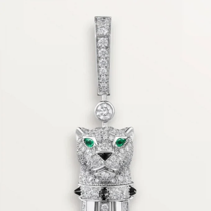Panthere De Cartier Ohrringe, pavé-gefasst