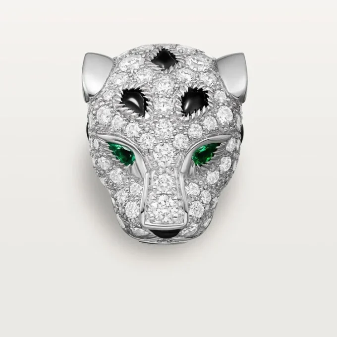 Panthere De Cartier Ohrringe, pavé-gefasst
