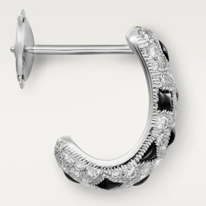 Panthere De Cartier Ohrringe – Weißgold, Onyx, Diamanten – Cartier