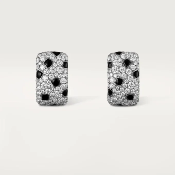 Panthere De Cartier Ohrringe – Weißgold, Onyx, Diamanten – Cartier