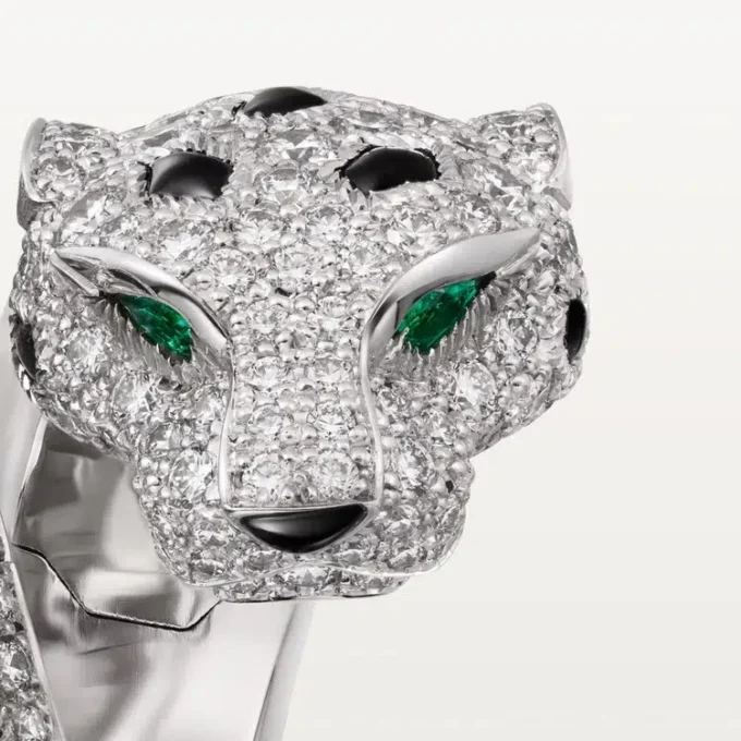 Panthere De Cartier Ring, beweglich, mit Pavé-Fassung