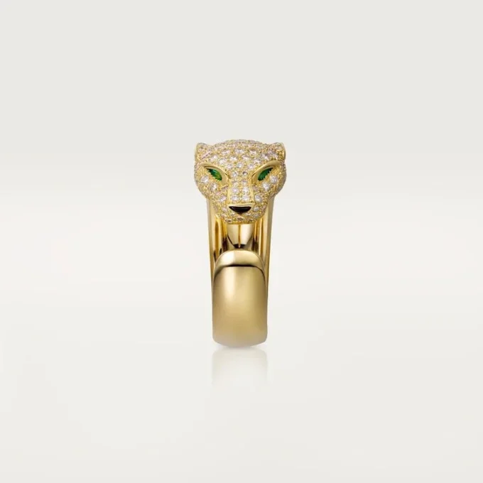 Panthere De Cartier Ring – Gelbgold, Diamanten, Smaragde, Onyx – Cartier