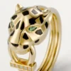 Panthere De Cartier Ring – Gelbgold, Lack, Diamanten, Tsavorit-Granat – Cartier