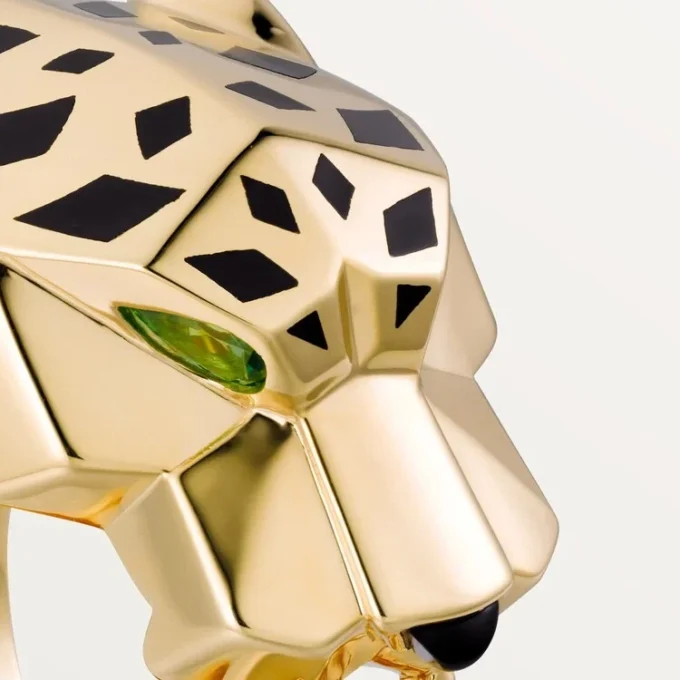 Panthere De Cartier Ring – Gelbgold, Lack, Tsavorit-Granat, Onyx – Cartier