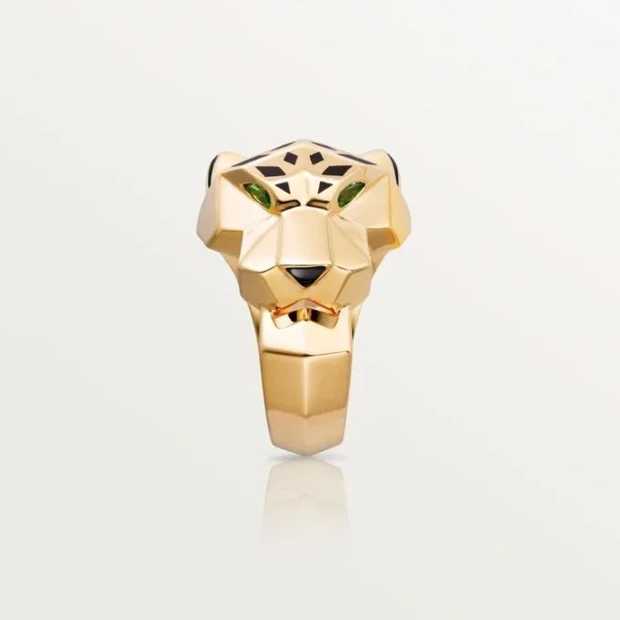 Panthere De Cartier Ring – Gelbgold, Lack, Tsavorit-Granat, Onyx – Cartier