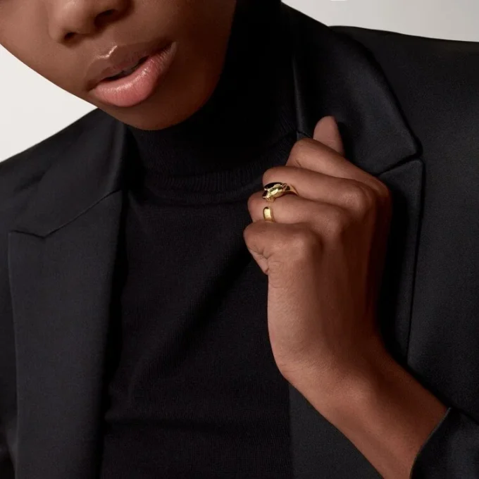 Panthere De Cartier Ring – Gelbgold, Onyx, Tsavorit-Granat – Cartier