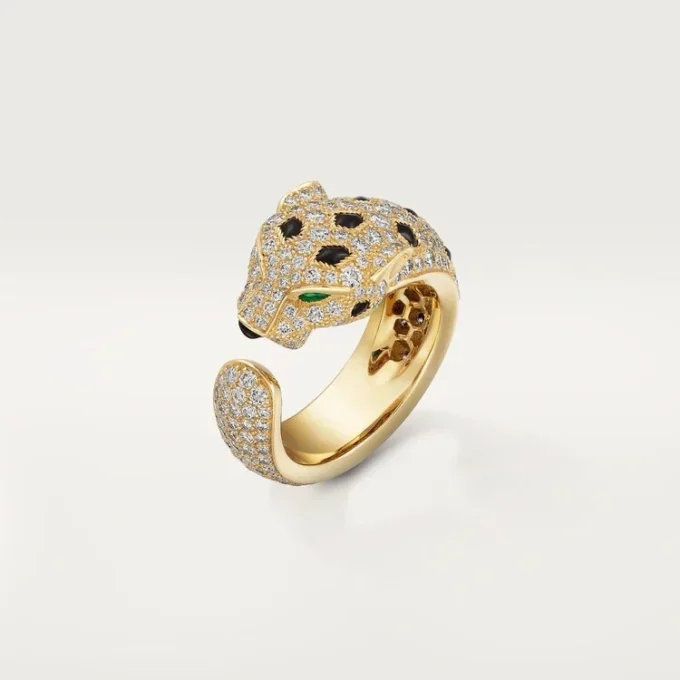 Panthere De Cartier Ring – Gelbgold, Smaragde, Onyx, Diamanten – Cartier