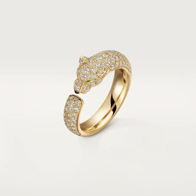 Panthere De Cartier Ring – Gelbgold, Smaragde, Onyx, Diamanten – Cartier
