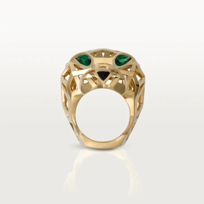 Panthere De Cartier Ring – Gelbgold, Tsavorit-Granate, Onyx – Cartier