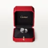 Panthere de Cartier Ring, mittleres Modell, halb pavé-besetzt