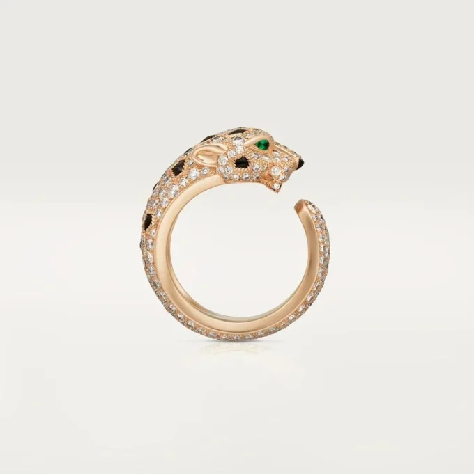 Panthere de Cartier Ring, mittleres Modell, pavé