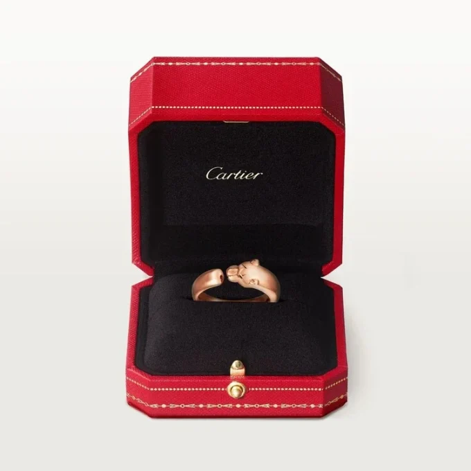 Panthere De Cartier Ring – Roségold, Tsavorit-Granate, Onyx – Cartier