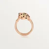 Panthere De Cartier Ring – Roségold, Tsavorit-Granate, Onyx, schwarzer Lack, Diamanten – Cartier