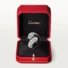 Panthere De Cartier Ring, schwarzer Lack, pavé-besetzt