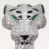 Panthere De Cartier Ring – Weißgold, Diamanten, Smaragde, Onyx – Cartier