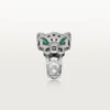 Panthere De Cartier Ring – Weißgold, Onyx, Smaragde, Diamanten – Cartier