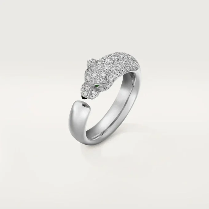 Panthere De Cartier Ring – Weißgold, Smaragde, Onyx, Diamanten – Cartier