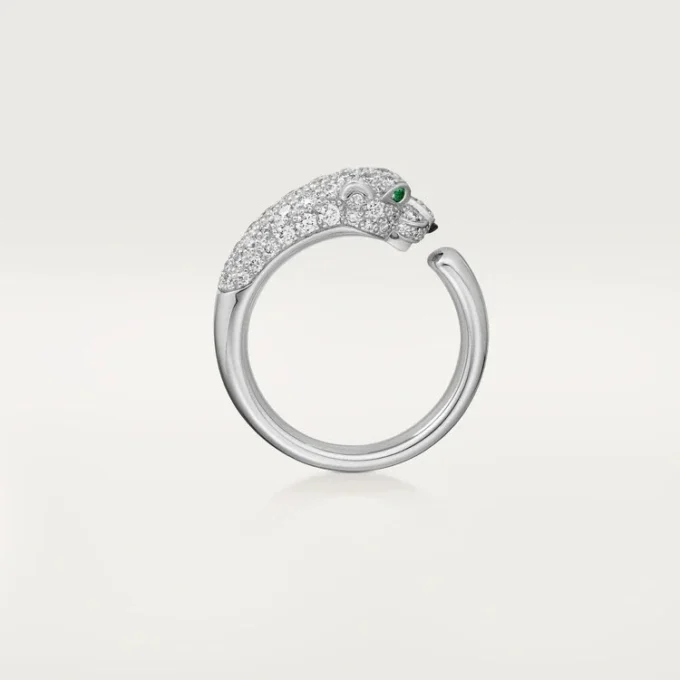Panthere De Cartier Ring – Weißgold, Smaragde, Onyx, Diamanten – Cartier