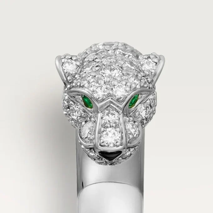 Panthere De Cartier Ring – Weißgold, Smaragde, Onyx, Diamanten – Cartier