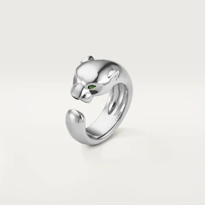 Panthere De Cartier Ring – Weißgold, Tsavorit-Granate, Onyx – Cartier