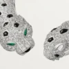 Panthere De Cartier Torque-Halskette, gelenkig, mit Pavé-Fassung