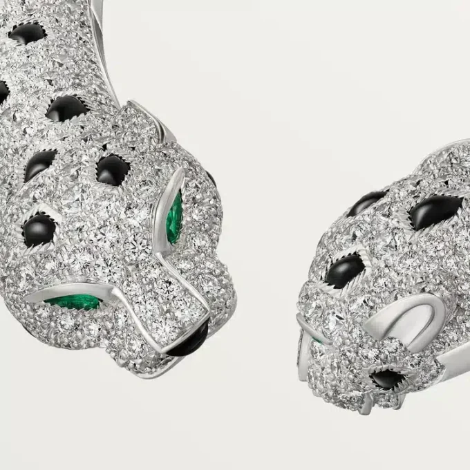 Panthere De Cartier Torque-Halskette, gelenkig, mit Pavé-Fassung