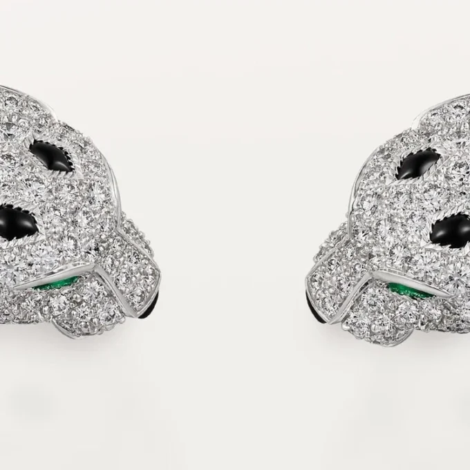 Panthere De Cartier Torque-Halskette, gelenkig, mit Pavé-Fassung