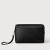 Quadratische Tasche, Must de Cartier – Schwarzes Kalbsleder, Palladium-Finish – Cartier