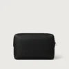 Quadratische Tasche, Must de Cartier – Schwarzes Kalbsleder, Palladium-Finish – Cartier