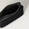 Quadratische Tasche, Must de Cartier – Schwarzes Kalbsleder, Palladium-Finish – Cartier