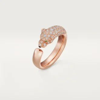 Ring „Panthere de Cartier“ – Roségold, Onyx, Smaragde, Diamanten – Cartier