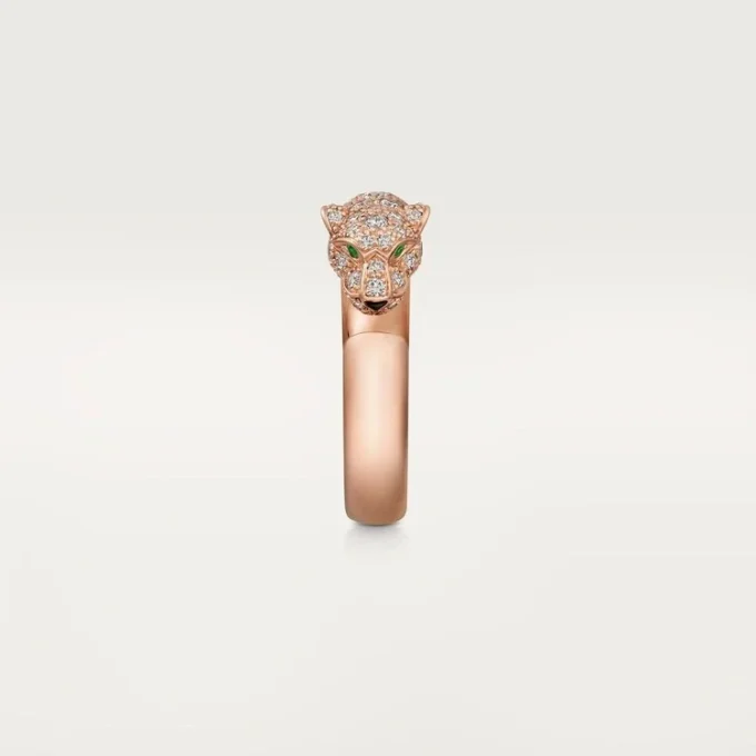 Ring „Panthere de Cartier“ – Roségold, Onyx, Smaragde, Diamanten – Cartier
