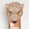 Ring „Panthere de Cartier“ – Roségold, Onyx, Smaragde, Diamanten – Cartier