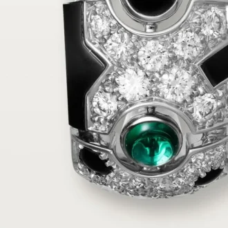 [Sur]Naturel Ohrringe – Weißgold, Smaragde, Onyx, Diamanten – Cartier
