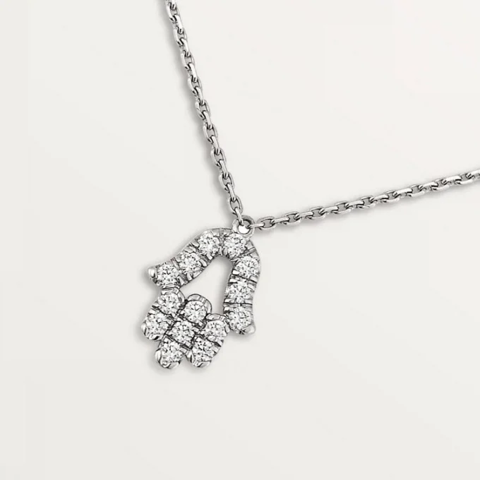 Symbol-Halskette – Weißgold, Diamant – Cartier