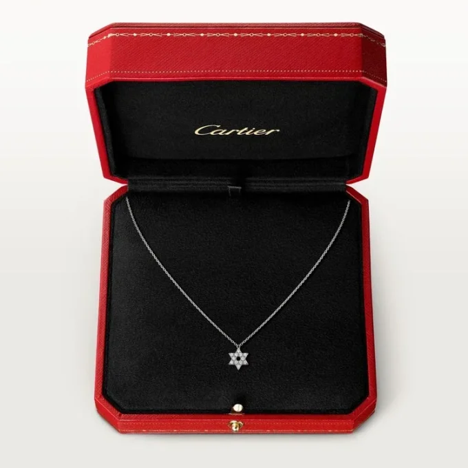 Symbol-Halskette – Weißgold, Diamanten – Cartier