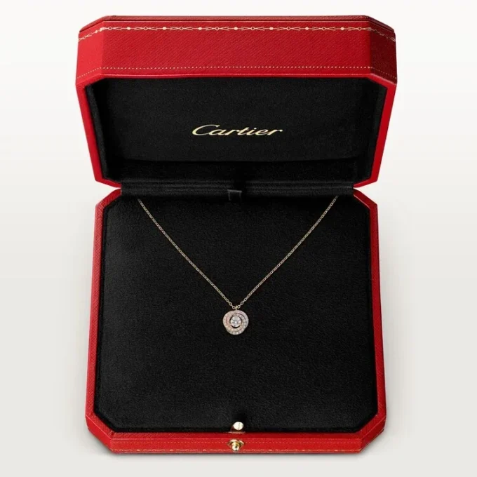 Trinity-Anhänger, 1 Diamant, pavé-gefasst