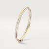 Trinity-Armband, kleines Modell, halb pavé-besetzt