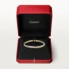 Trinity-Armband, kleines Modell, halb pavé-besetzt