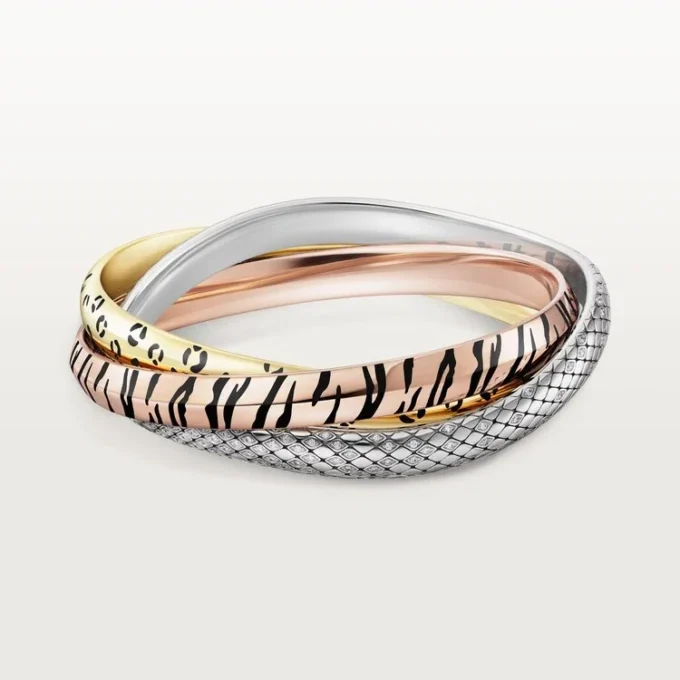 Trinity-Armband, Lack, Diamanten